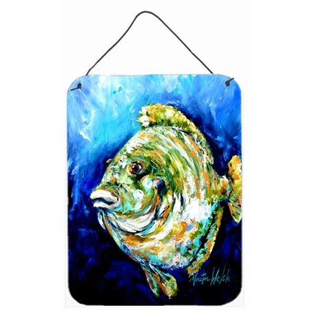 Carolines Treasures Carolines Treasures MW1199DS1216 Lucky Blue Gill Fish Wall and Door Hanging Prints MW1199DS1216